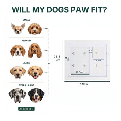 Komavic Pet Paw Print Frame Kit for Dogs & Cats 5