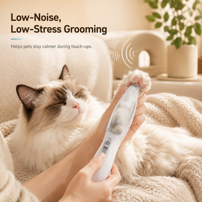 Komavic Pet Paw Trimmer Built-In Vacuum Groomer