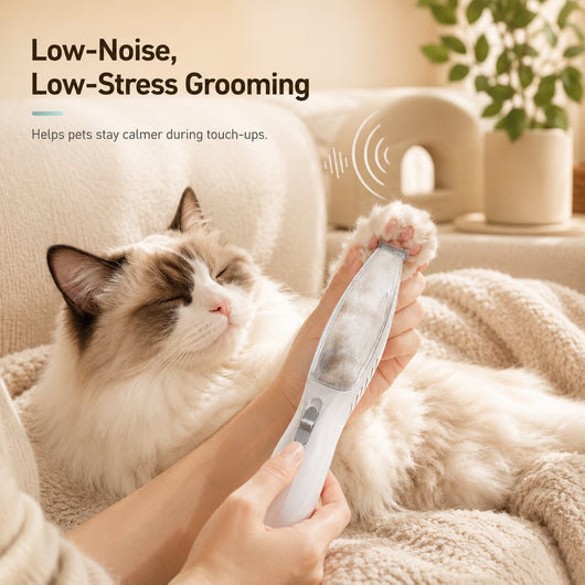 Komavic Pet Paw Trimmer Built-In Vacuum Groomer