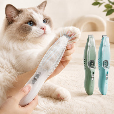 Komavic Pet Paw Trimmer Built-In Vacuum Groomer