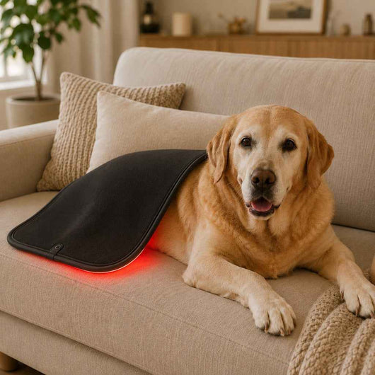 Paws in Awe Pet Red & Near-Infrared Light Wellness Mat - Hands-Free At-Home Comfort for Senior, Active & Resting Dogs