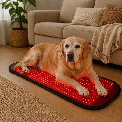 Paws in Awe Pet Red & Near-Infrared Light Wellness Mat - Hands-Free At-Home Comfort for Senior, Active & Resting Dogs
