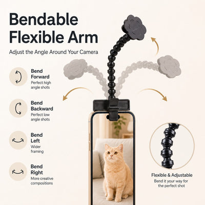 Komavic Pet Selfie Clip – Treat Holder for Better Photos