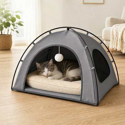 Komavic Pet Tent Bed Foldable with Cooling Mat