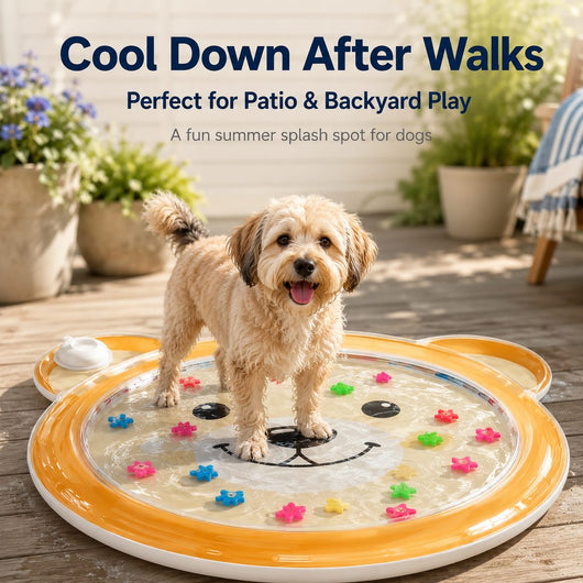 Komavic Pet Water Play Mat Cooling Summer Splash Toy