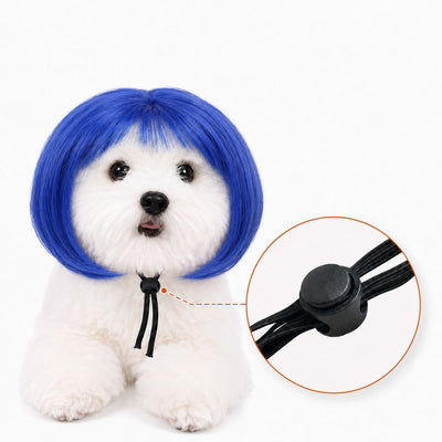 Komavic Pet Wig Funny Bob Costume for Photos