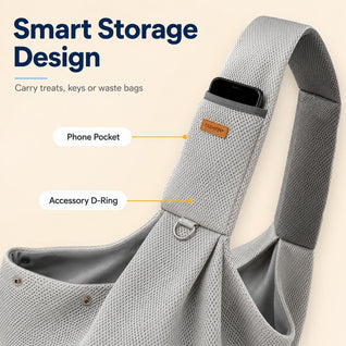 Komavic Breathable Crossbody Pet Sling Carrier