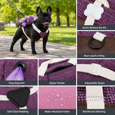Komavic Tactical Dog Backpack Harness