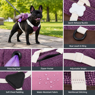 Komavic Tactical Dog Backpack Harness