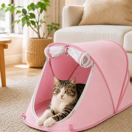 Komavic Portable Foldable Pet Tent for Cats & Small Dogs