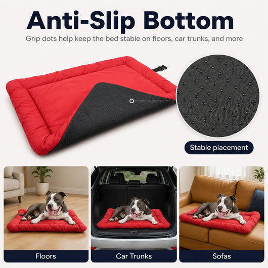 Komavic Portable Roll-Up Dog Bed for Travel