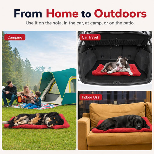 Komavic Portable Roll-Up Dog Bed for Travel