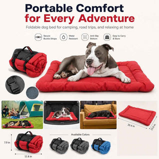Komavic Portable Roll-Up Dog Bed for Travel