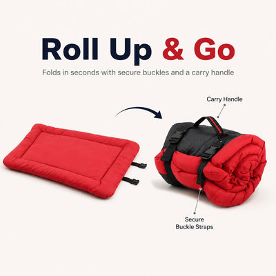 Komavic Portable Roll-Up Dog Bed for Travel