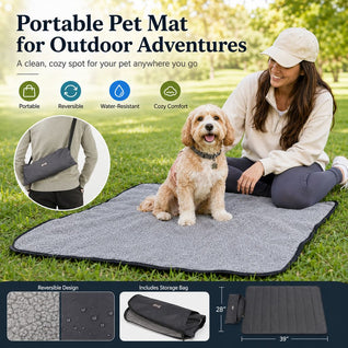 Komavic Portable Outdoor Pet Mat with Carry Bag
