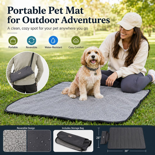 Komavic Portable Outdoor Pet Mat with Carry Bag