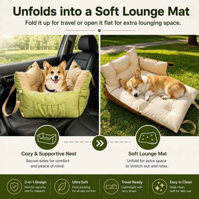 Portable Pet Car Bed