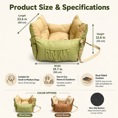 Portable Pet Car Bed