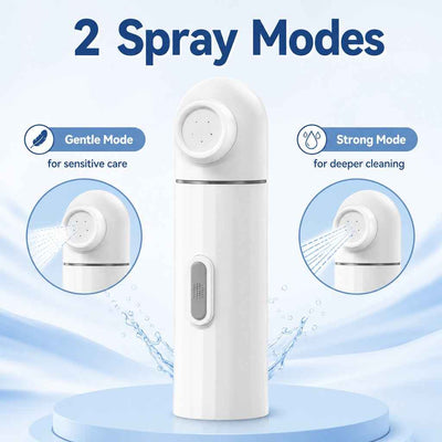 Paws in Awe Portable Pet Rinser for Muddy Paws After Walks - USB-C Rechargeable 2-Mode Dog & Cat Cleaning Sprayer