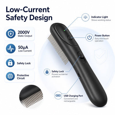 Electric Flea Comb for Dogs & Cats