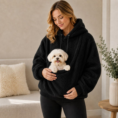 Komavic Sherpa Pet Pouch Hoodie for Dogs & Cats