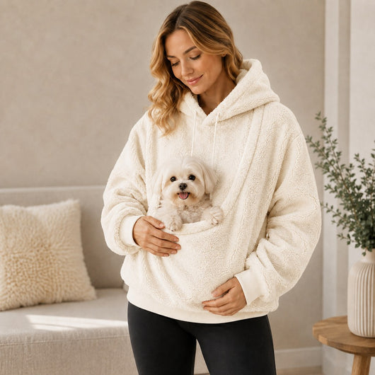 Komavic Sherpa Pet Pouch Hoodie for Dogs & Cats
