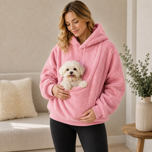 Komavic Sherpa Pet Pouch Hoodie for Dogs & Cats