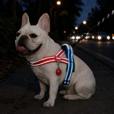 Komavic No-Choke French Bulldog Harness & Leash Set