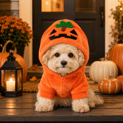 Komavic Halloween Pet Costume Hoodie for Dogs & Cats