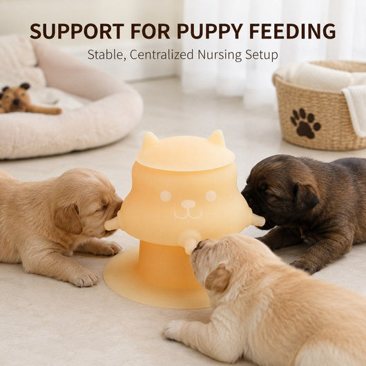 4-Nipple Silicone Nursing Feeder for Kittens & Puppies