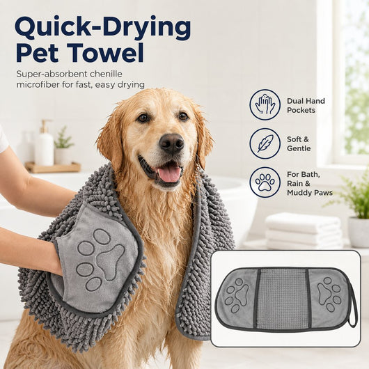 Komavic Quick-Drying Dog & Cat Towel