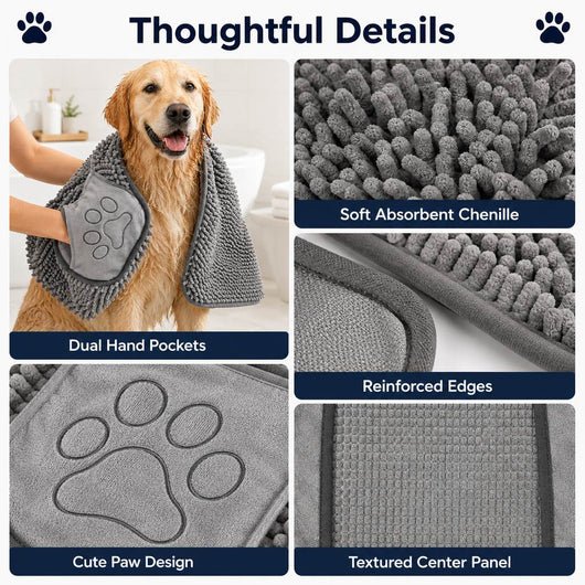Komavic Quick-Drying Dog & Cat Towel