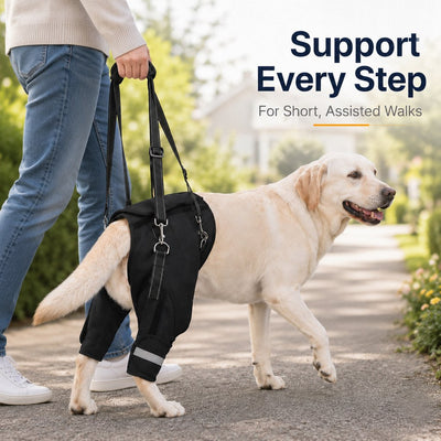 Komavic Help Your Senior Dog Climb Stairs, Get in the Car & Walk with Rear-Leg Support