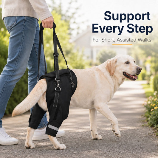 Komavic Help Your Senior Dog Climb Stairs, Get in the Car & Walk with Rear-Leg Support