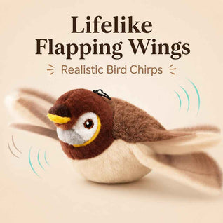 Komavic Flapping Bird Cat Toy Motion-Activated Play
