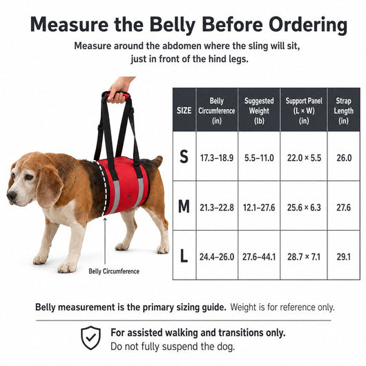 Dog Lift Support Sling