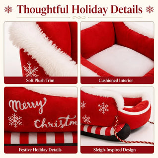 Komavic Christmas Sleigh Dog Bed