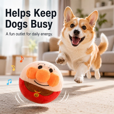 Interactive Electric Bouncing Plush Dog Toy