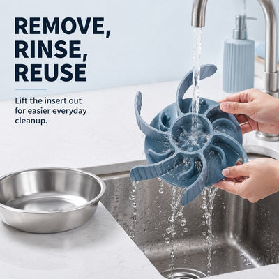 Slow Feeder Insert with Spiral Design & Suction Cups