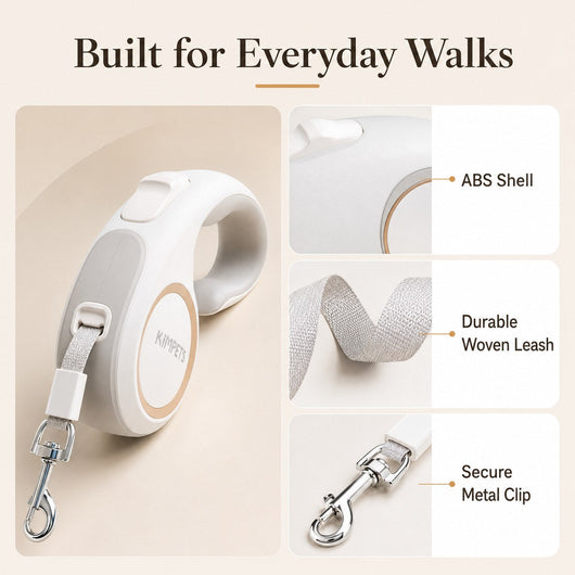 Komavic Retractable Dog Leash for Daily Walks & Park Outings