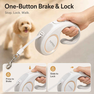 Komavic Retractable Dog Leash for Daily Walks & Park Outings