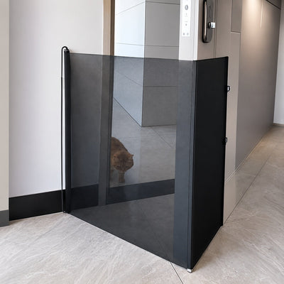 No-Drill Retractable Pet Gate for Doorways