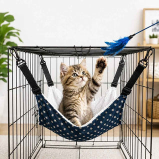 Komavic Cat Cage Hammock Adjustable Hanging Bed