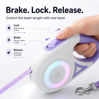 Komavic LED Retractable Dog Leash for Night Walks