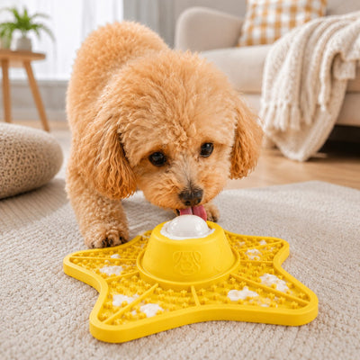 Komavic Slow Feeder Lick Mat Rolling Treat Play