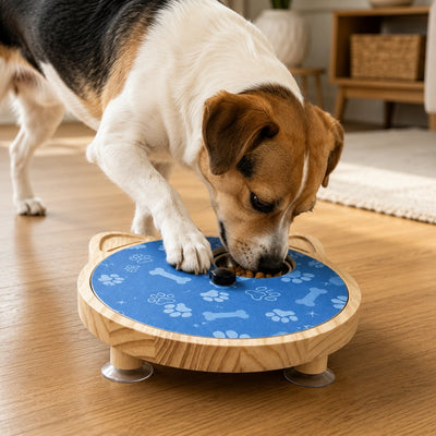 Rotating Dog Nail Scratch Board with Treat Puzzle