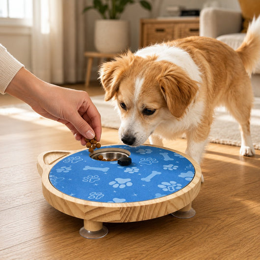 Rotating Dog Nail Scratch Board with Treat Puzzle