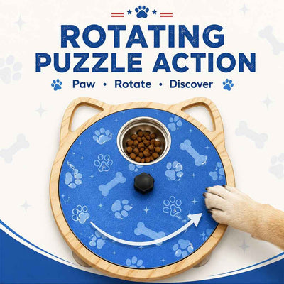 Rotating Dog Nail Scratch Board with Treat Puzzle