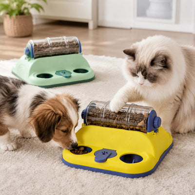 Rotating Puzzle Feeder for Cats & Small Dogs