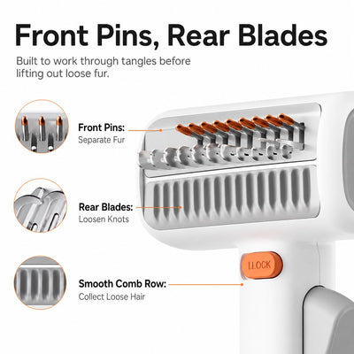 Self-Cleaning Pet Grooming Brush